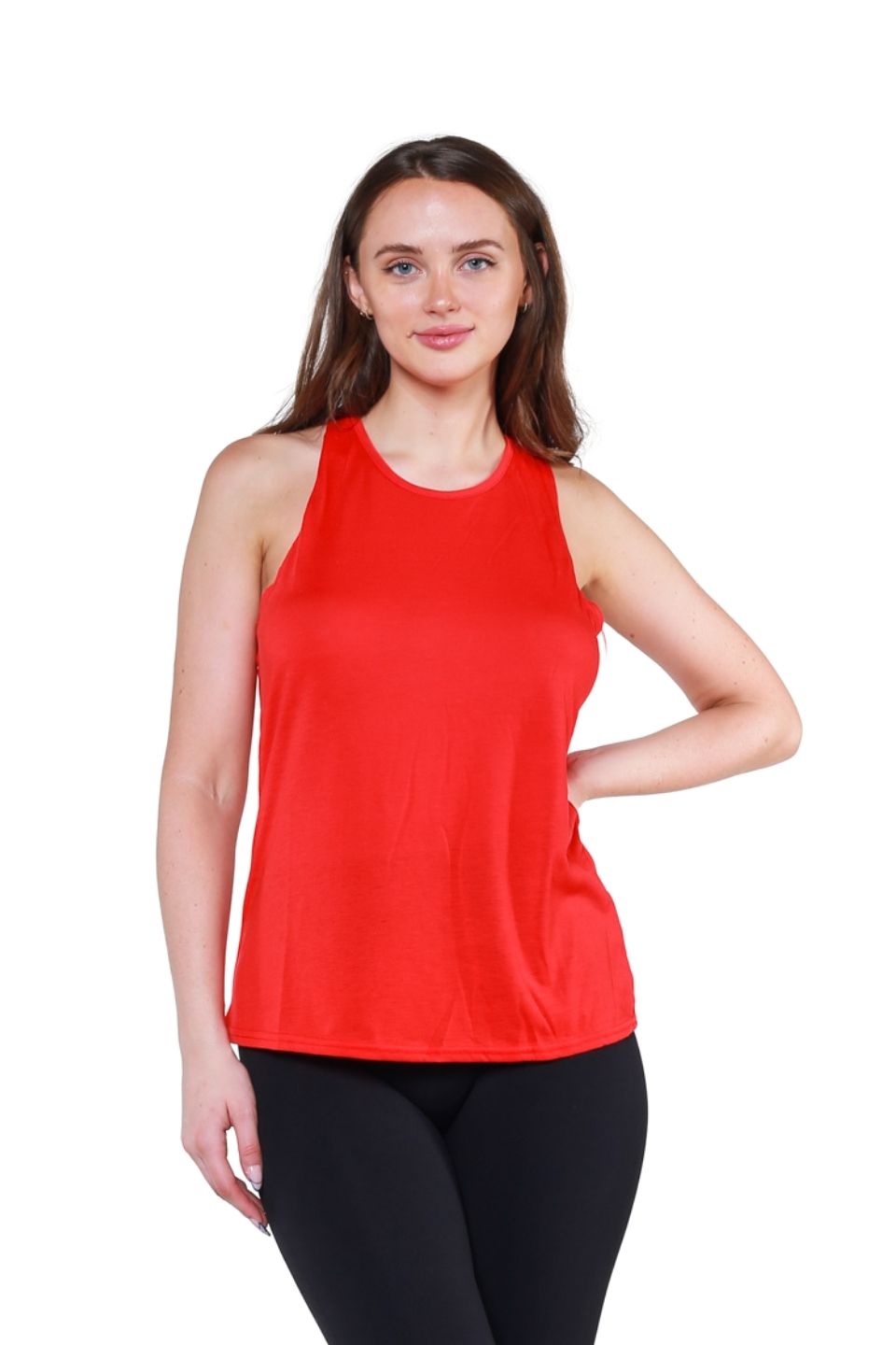 AVA Active Tank Tops Cross Back Tank Top